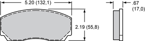 Wilwood Brake Pad Plate #8517