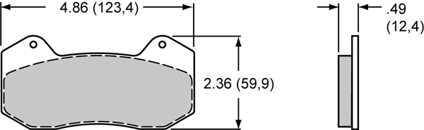 Pad Dimensions for the Dynapro Six Lug Mount