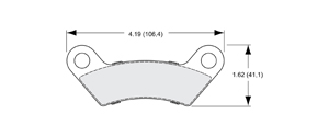 View Brake Pads with Plate #100XX