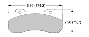 View Brake Pads with Plate #101XX