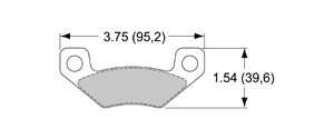 View Brake Pads with Plate #64XX