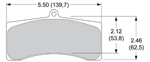 View Brake Pads with Plate #97XX