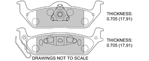 View Brake Pads with Plate #D1012