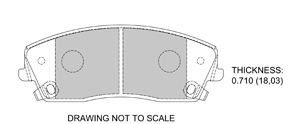 View Brake Pads with Plate #D1053