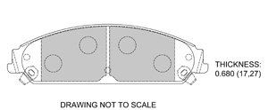 View Brake Pads with Plate #D1058