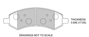 View Brake Pads with Plate #D1084