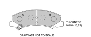 View Brake Pads with Plate #D1159