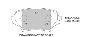 View Brake Pads with Plate #D1179