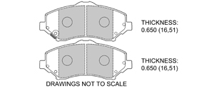 View Brake Pads with Plate #D1273