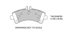 View Brake Pads with Plate #D1318