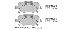 View Brake Pads with Plate #D1326