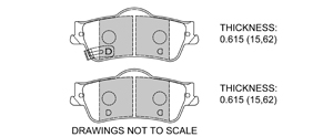 View Brake Pads with Plate #D1352