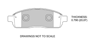 View Brake Pads with Plate #D1392
