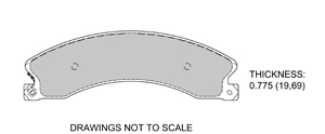 View Brake Pads with Plate #D1411