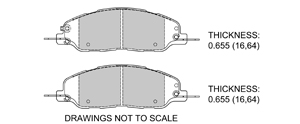View Brake Pads with Plate #D1463