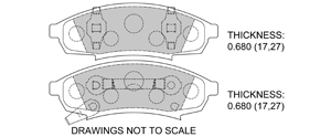 View Brake Pads with Plate #D376