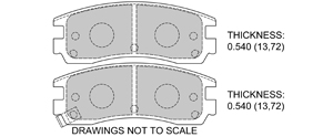 View Brake Pads with Plate #D508