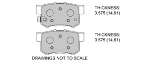 View Brake Pads with Plate #D536