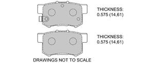 View Brake Pads with Plate #D537
