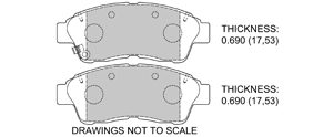 View Brake Pads with Plate #D562