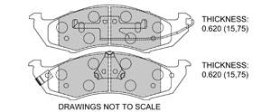 View Brake Pads with Plate #D576
