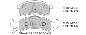 View Brake Pads with Plate #D623
