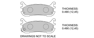 View Brake Pads with Plate #D636