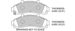 View Brake Pads with Plate #D652