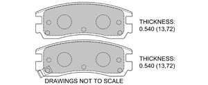 View Brake Pads with Plate #D698