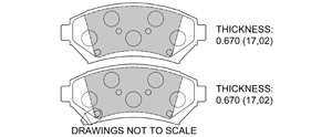 View Brake Pads with Plate #D699
