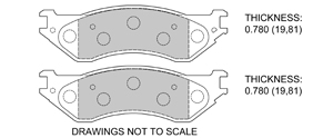 View Brake Pads with Plate #D702A