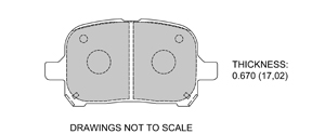 View Brake Pads with Plate #D707