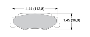 View Brake Pads with Plate #D732