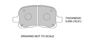 View Brake Pads with Plate #D741