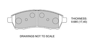 View Brake Pads with Plate #D757