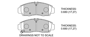 View Brake Pads with Plate #D787