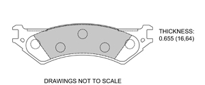 View Brake Pads with Plate #D802