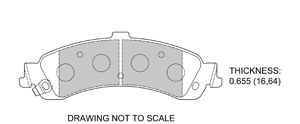 View Brake Pads with Plate #D834