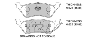 View Brake Pads with Plate #D858