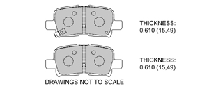View Brake Pads with Plate #D865
