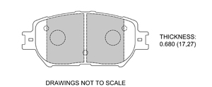 View Brake Pads with Plate #D908