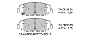 View Brake Pads with Plate #D914