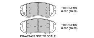 View Brake Pads with Plate #D924
