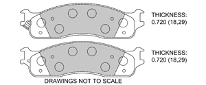 View Brake Pads with Plate #D965