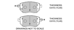 View Brake Pads with Plate #D969