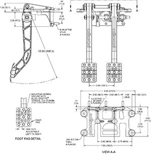 Brake & Clutch Pedal Drawing