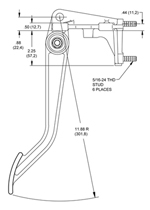 Brake & Clutch Pedal Drawing