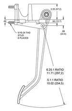 Brake & Clutch Pedal Drawing