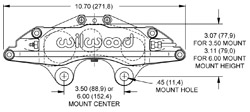 Grand National III Caliper Drawing