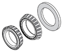 Wide 5 - 1 Ton Inner / Outer Bearing & Seal Kit Drawing